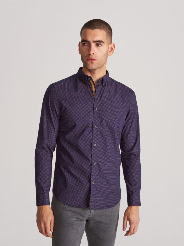 MEN`S SHIRT - navy - XH568-59X - RESERVED