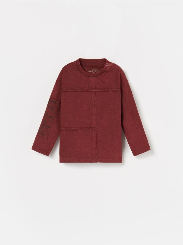 Boys` t-shirt - Burdeos - XI575-93X - RESERVED