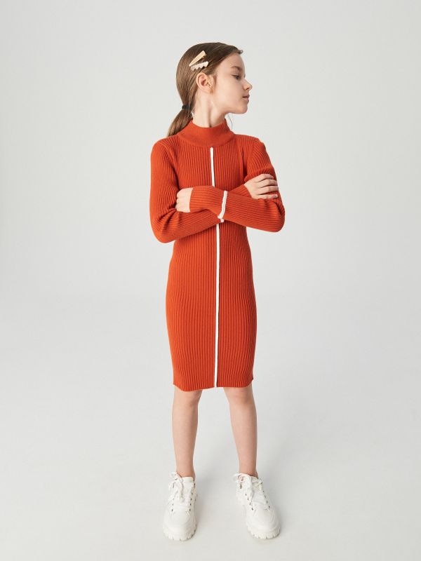 Mädchen kleid - orange - XI674-23X - RESERVED
