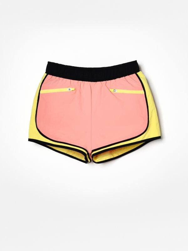 Girls` shorts - orange - XI727-24X - RESERVED