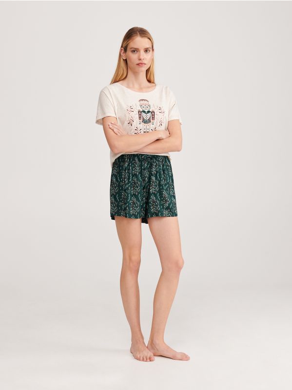 DAMEN PYJAMA - beige - XK475-12X - RESERVED