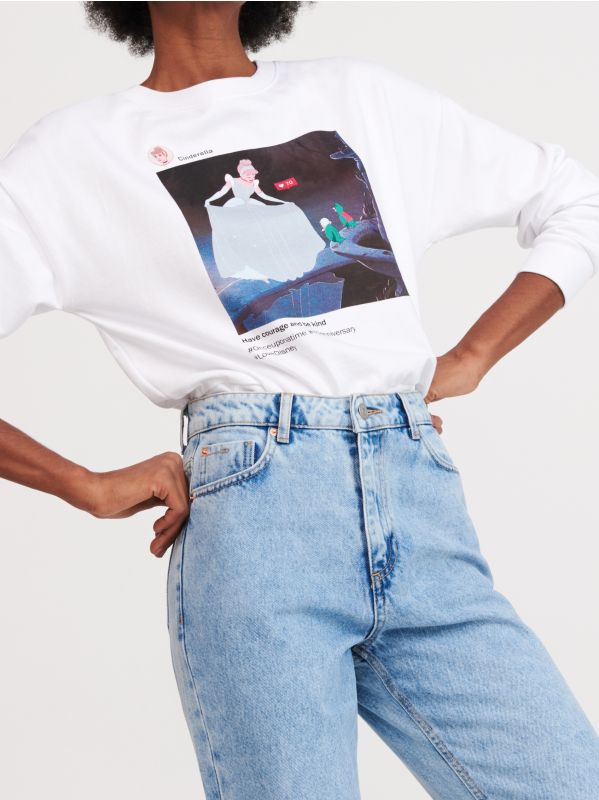 Mom jeans - blue - XL230-05J - RESERVED
