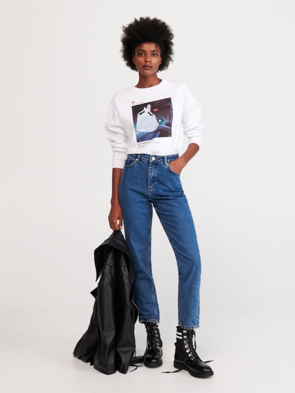 Mom jeans - blue - XL230-55J - RESERVED