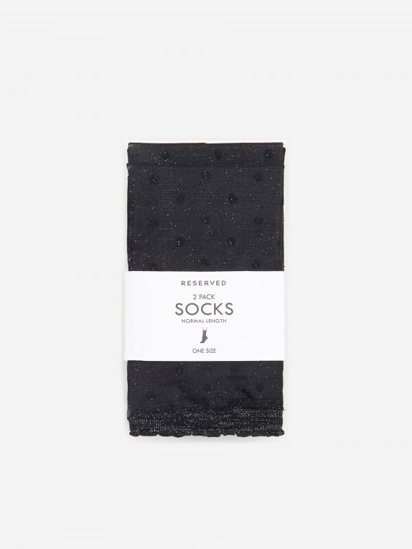 Ladies` socks - black - XO671-99X - RESERVED