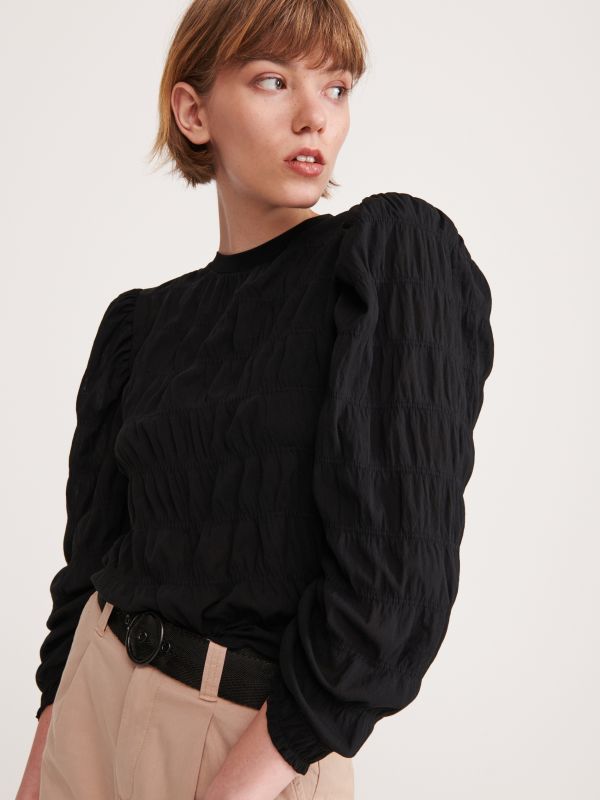 Ladies` blouse - black - XS847-99X - RESERVED