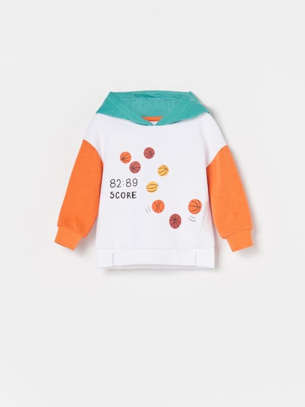 Babies` jogging top - white - XS992-00X - RESERVED