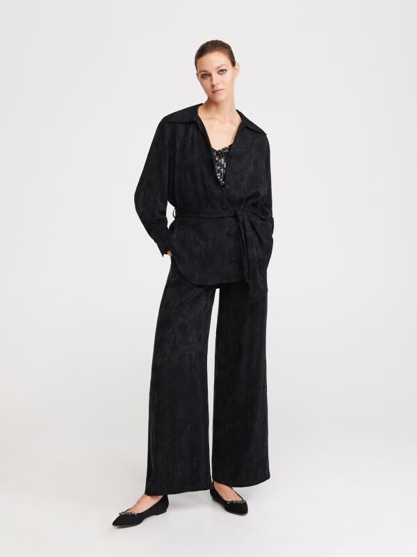 Pantaloni con motivo jacquard - Multicolore - XT892-MLC - RESERVED