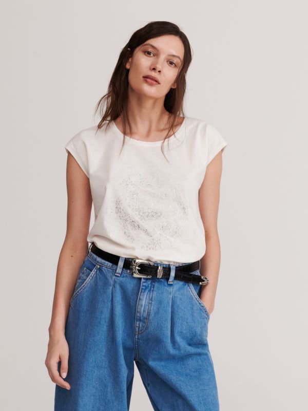 Ladies` t-shirt - Marfil - XU174-01X - RESERVED