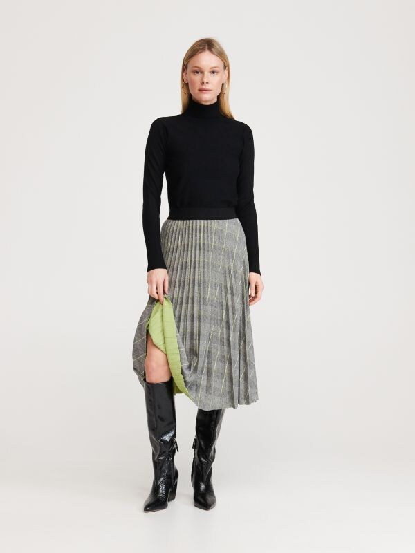 LADIES` SKIRT - multicolor - XV021-MLC - RESERVED