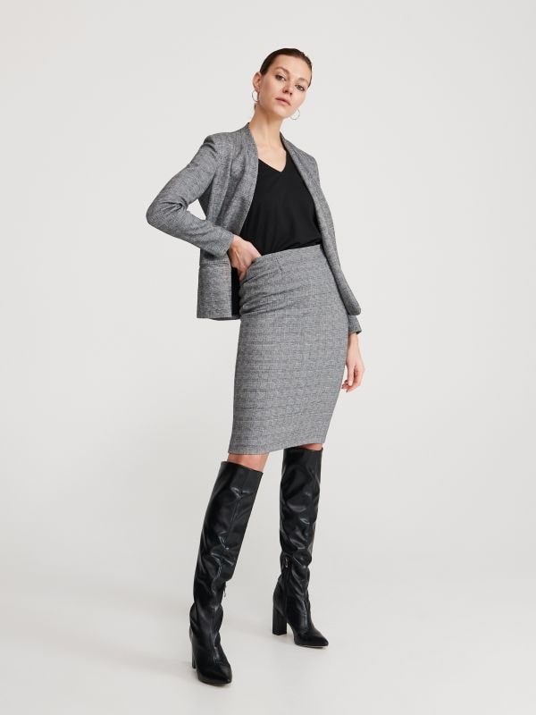Pattern skirt - black - XV036-99X - RESERVED