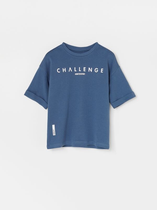 Boys` t-shirt - blue - XW158-95X - RESERVED