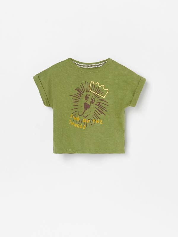 Babies` t-shirt - green - XW173-81X - RESERVED