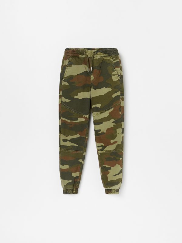 Denim camo joggers - green - XW691-87X - RESERVED
