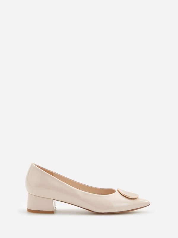 Pumps mit Kleinem Absatz - elfenbeinweiss - XY101-02X - RESERVED