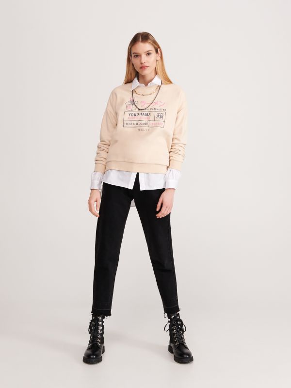 Ladies` jogging top - ivory - YA411-02X - RESERVED