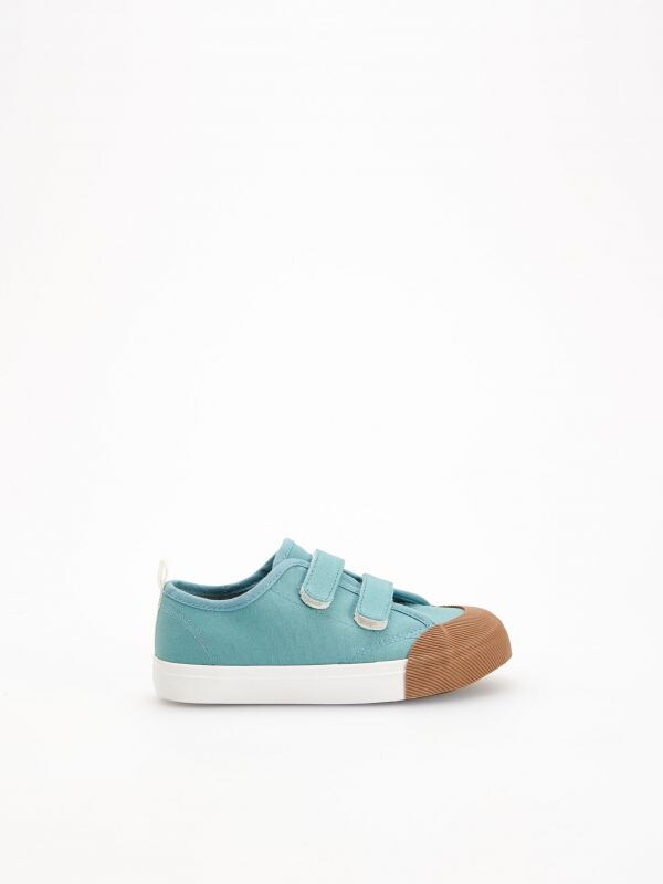 Sneakers with velcro - blue - YB202-50X - RESERVED