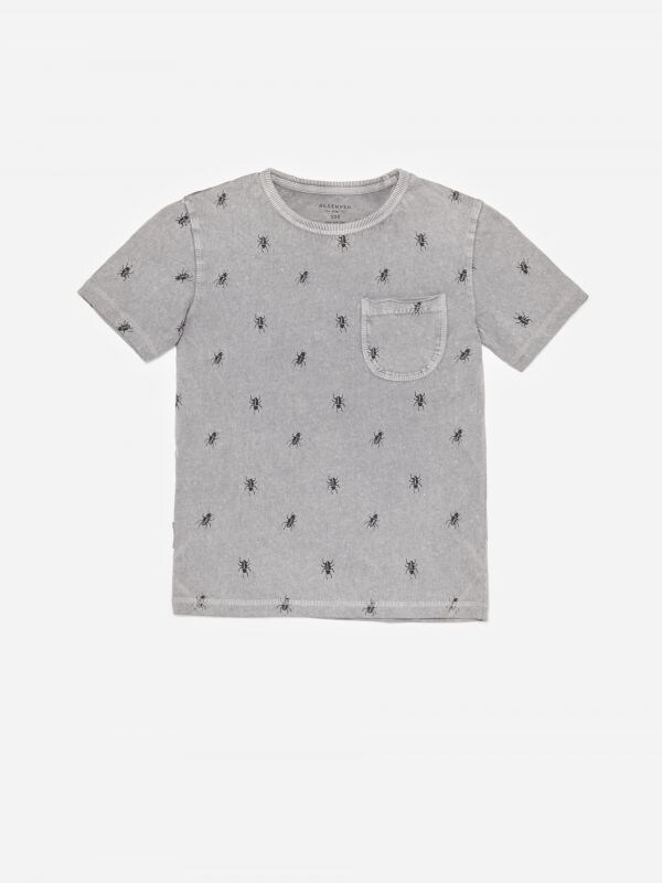 Boys` t-shirt - grey - YB239-09X - RESERVED