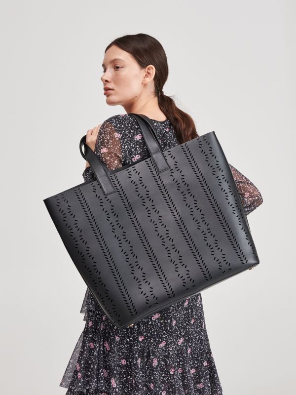 Damen tasche und kulturbeutel - schwarz - YC803-99X - RESERVED