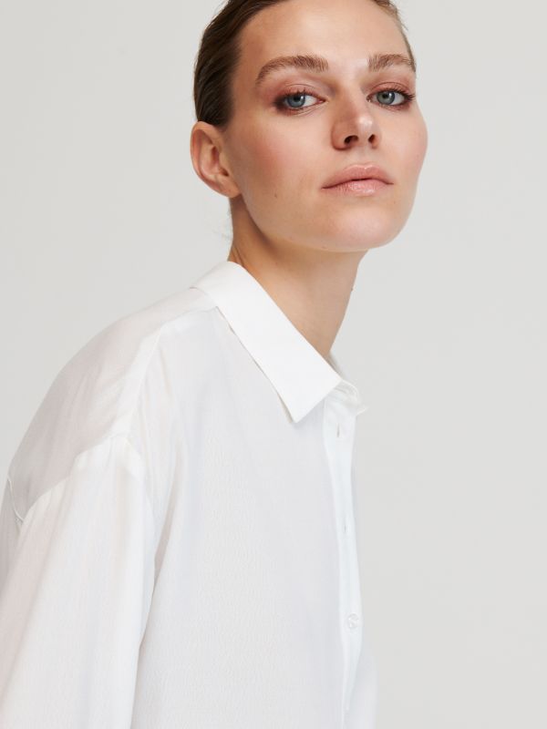 Viscose shirt - white - YD606-00X - RESERVED
