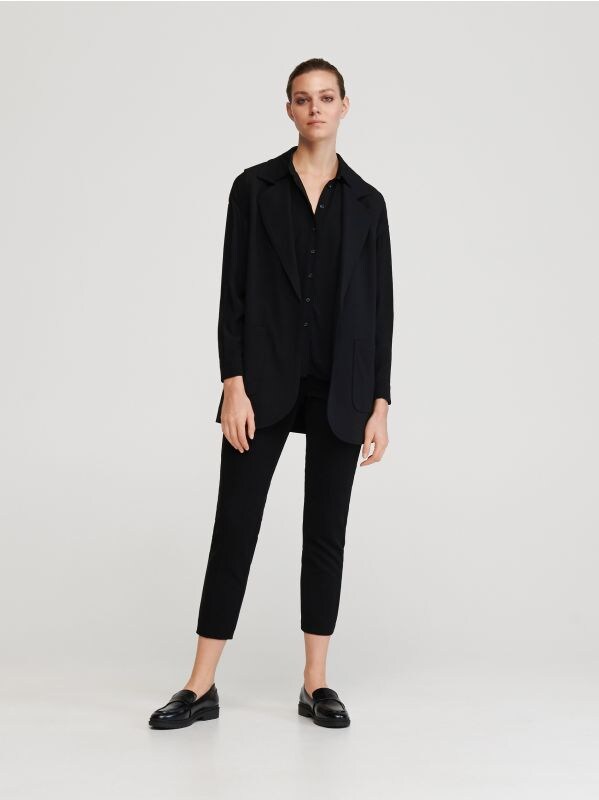 Camicia in viscosa - Nero - YD606-99X - RESERVED