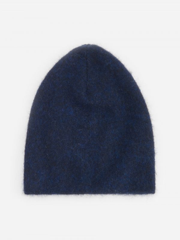 Alpaca wool blend beanie - navy - YF258-59X - RESERVED