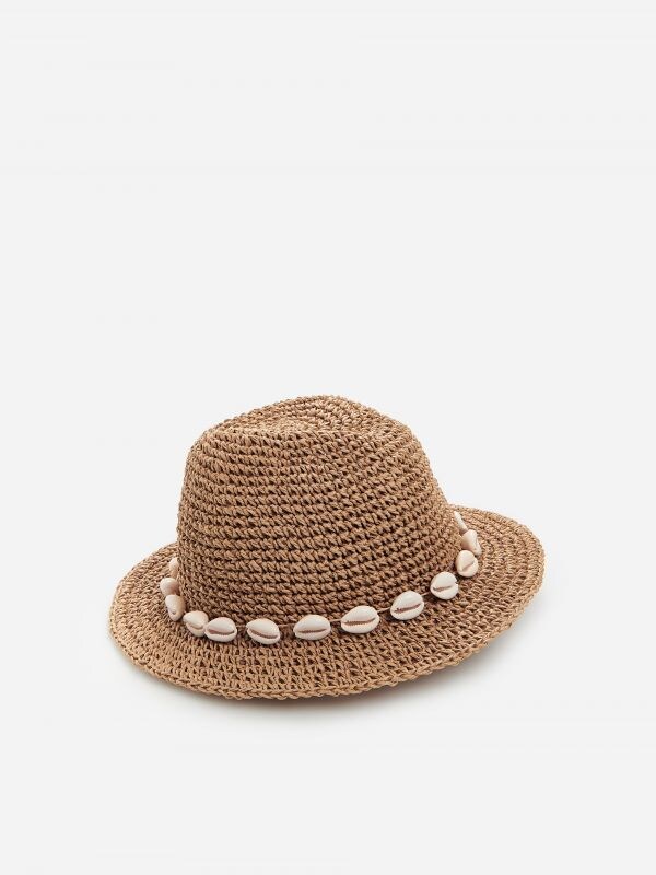 Girls` hat - beige - YF600-12X - RESERVED