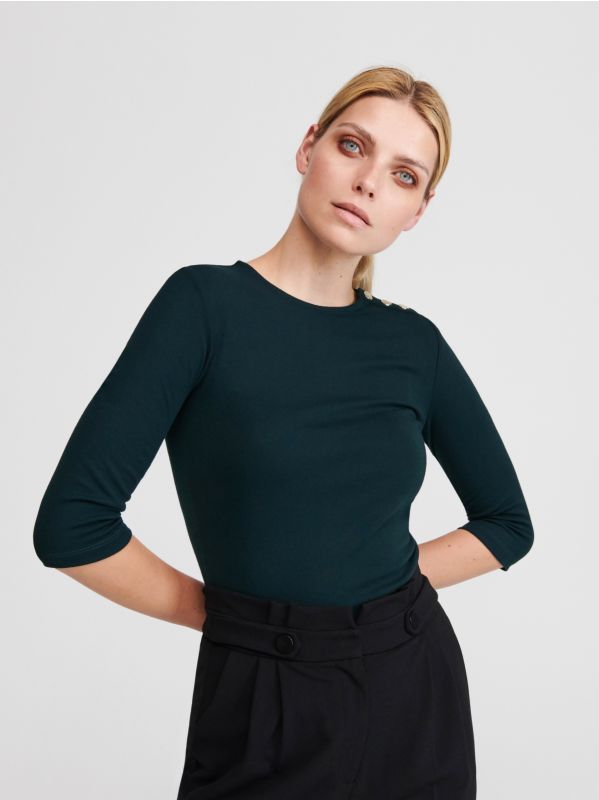 Ladies` blouse - Verde - YF736-87X - RESERVED