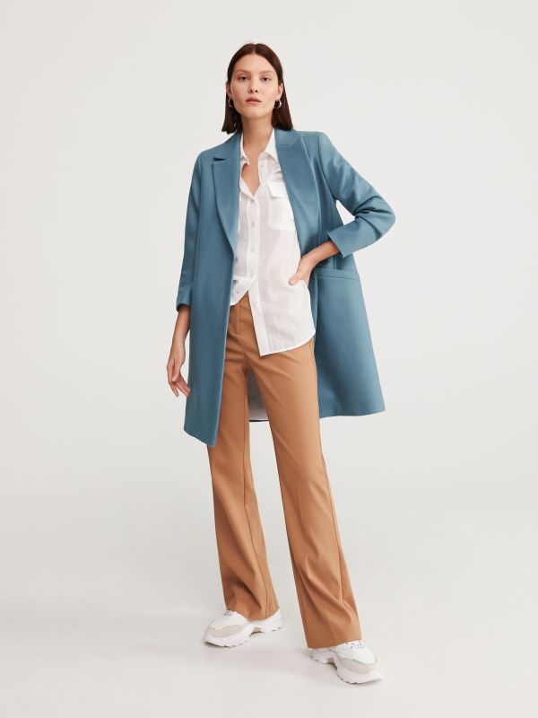 Ladies` coat - blue - YG474-95X - RESERVED
