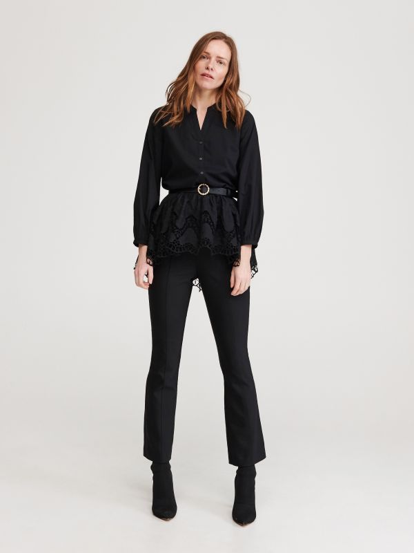 Ladies` blouse - black - YH876-99X - RESERVED