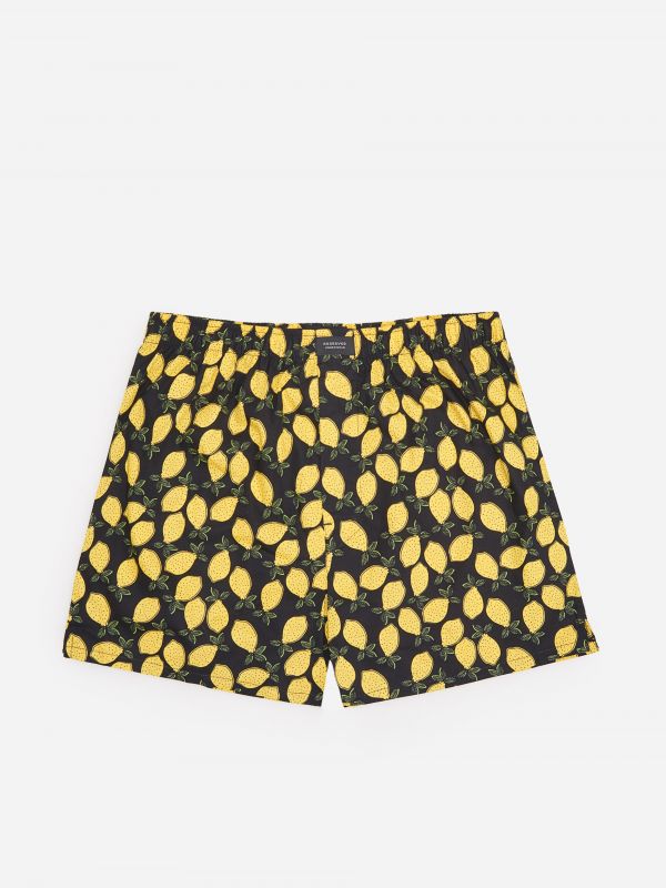 Cotton boxer shorts - yellow - YJ178-11X - RESERVED