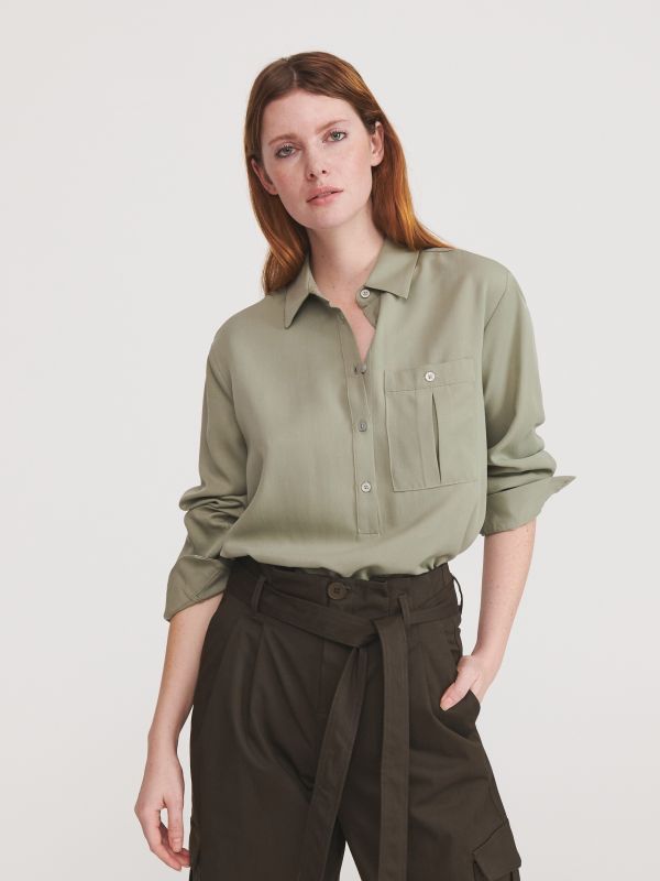 Ladies` tunic - green - YK419-97X - RESERVED