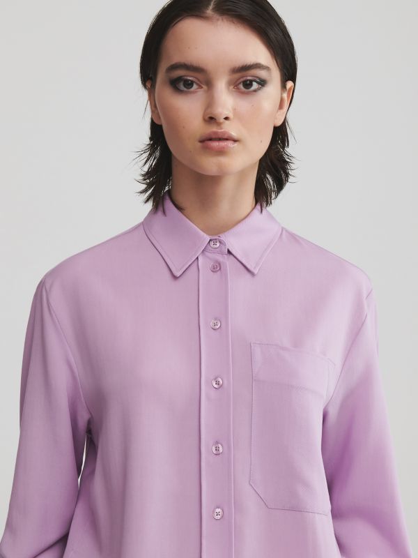 Ladies` shirt - пурпуровий - YK422-04X - RESERVED