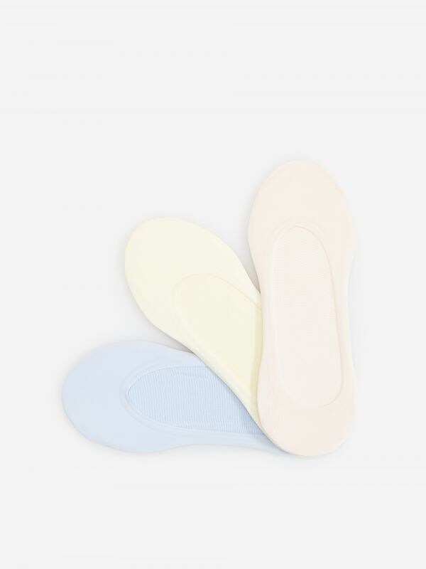 3 pack ballet liner socks - blue - YO020-05X - RESERVED