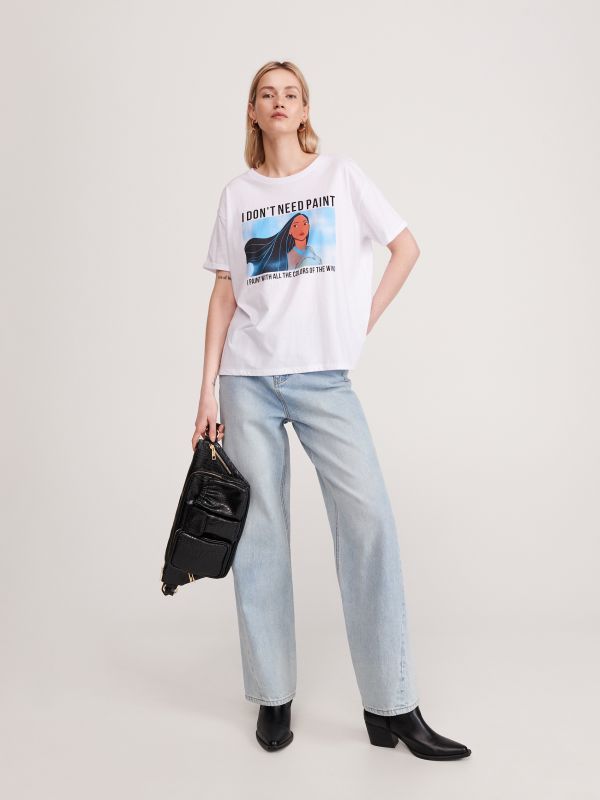 Pocahontas T-shirt - white - ZF979-00X - RESERVED