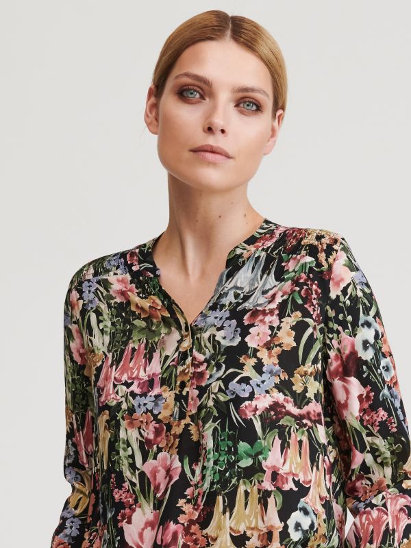Ladies` blouse - black - ZL536-99X - RESERVED