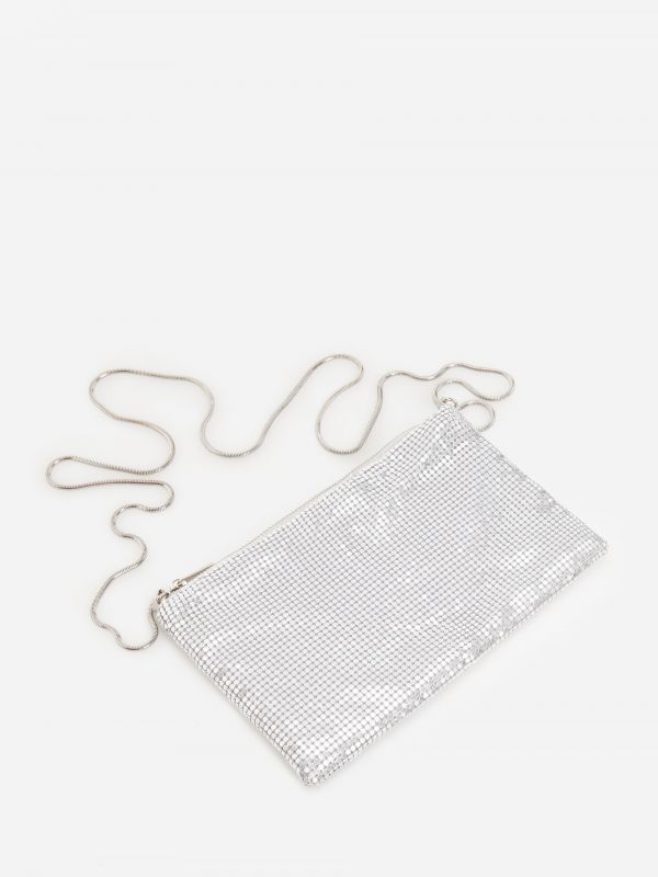 Ladies` handbag - Argent - ZW494-SLV - RESERVED