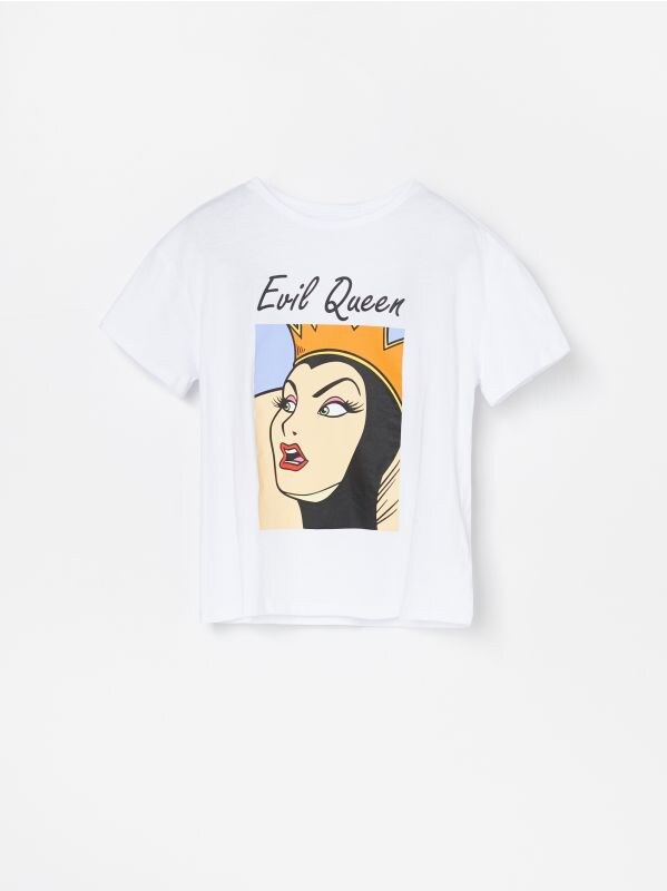 Girls` t-shirt - white - ZW507-00X - RESERVED