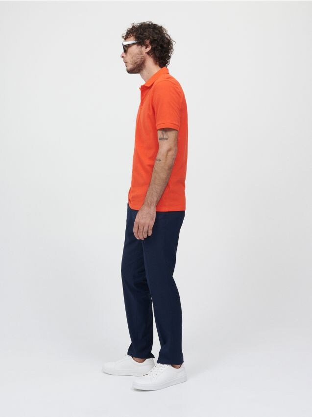 Polo majica regular - mandarina - RESERVED