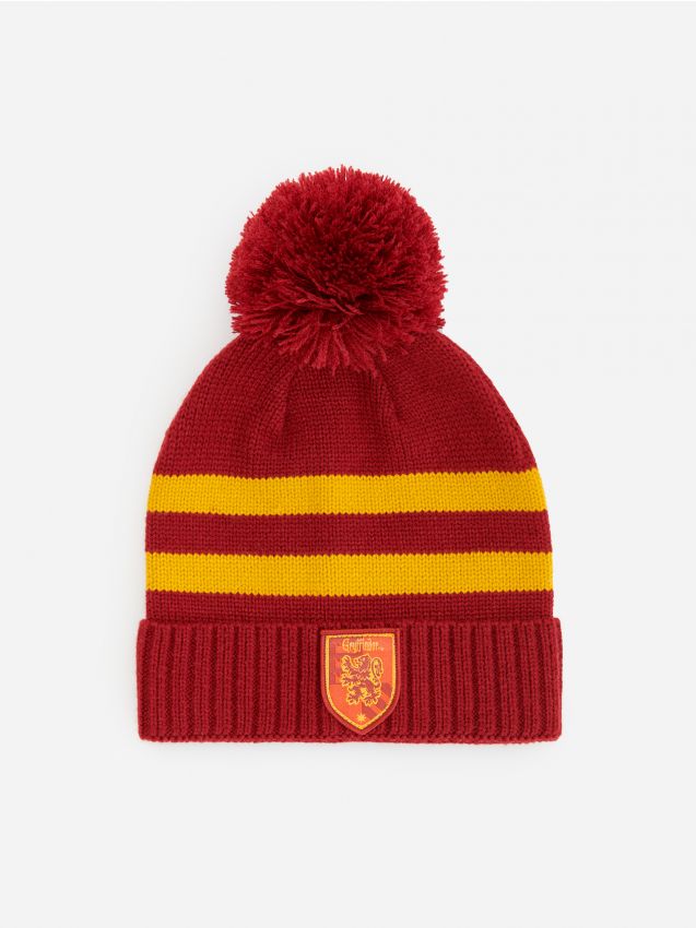 Czapka z naszywką Harry Potter - kasztanowy - 1702D-83X - RESERVED