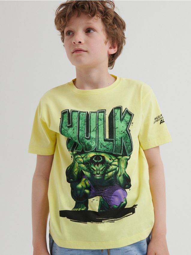 Футболка Hulk - желто-зеленый - 2384E-71X - RESERVED