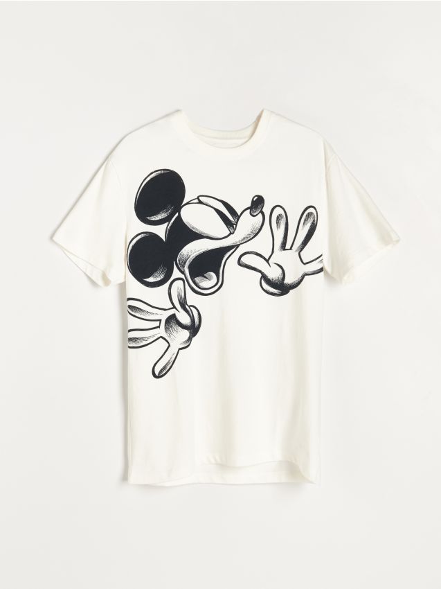 Tričko Mickey Mouse - krémová - 2408C-01X - RESERVED