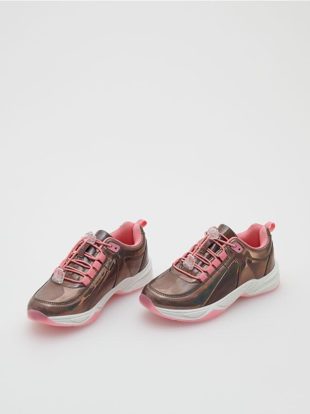 Sneakerși holografici - roz - RESERVED