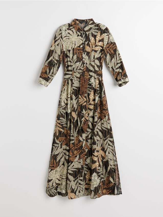 Patterned shirtdress - multicolor - 3109A-MLC - RESERVED