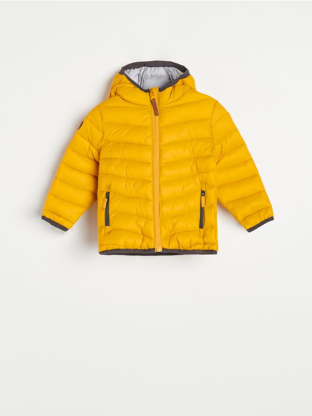 Pikowana kurtka z kapturem - amber - 3129G-18X - RESERVED