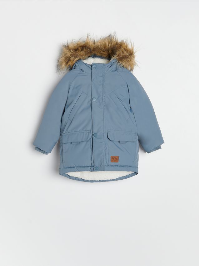 BOYS` OUTER JACKET - Albastru metalizat - 3434G-95X - RESERVED