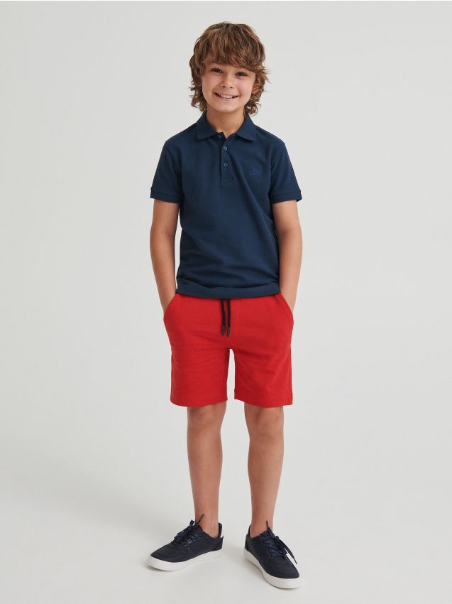 Knit shorts - red - 3530G-33X - RESERVED