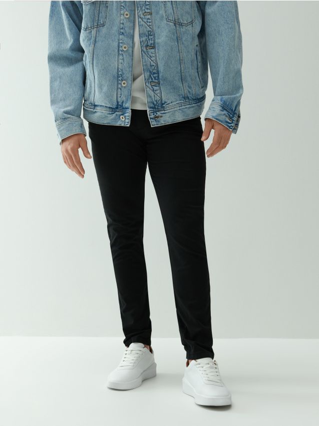 Брюки-ЧИНОСЫ slim fit - Черный - 3598C-99X - RESERVED