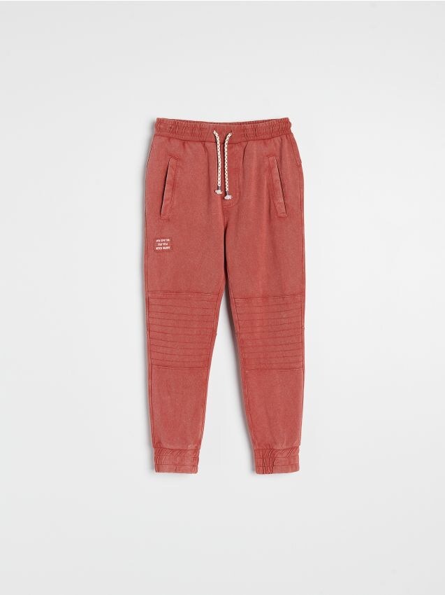Bavlněné kalhoty joggers - ostře červená - 3680G-29X - RESERVED