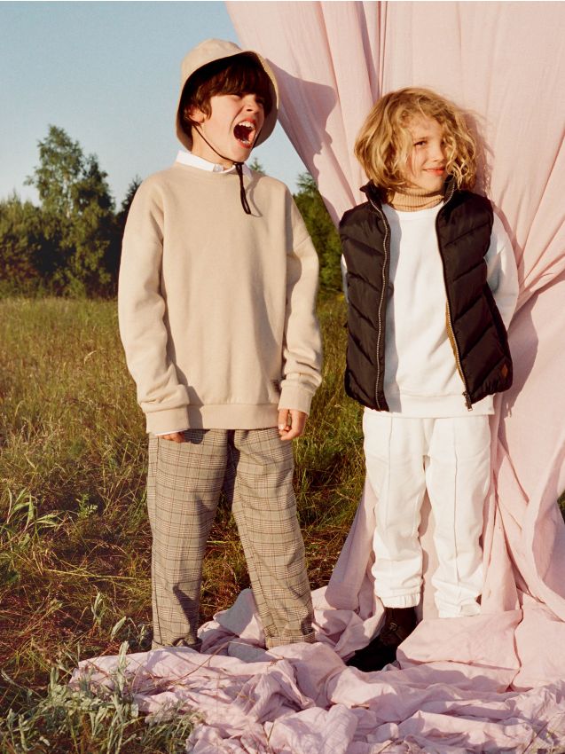 BOYS` TROUSERS - dark grey - 4114G-90X - RESERVED