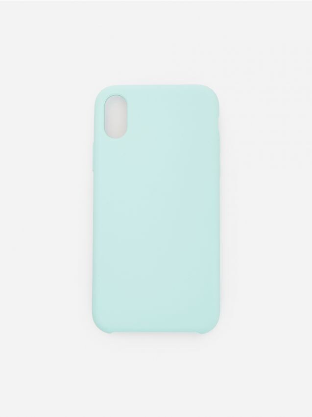 Чехол для iPhone 7, 8, X - бледно-бирюзовый - RESERVED